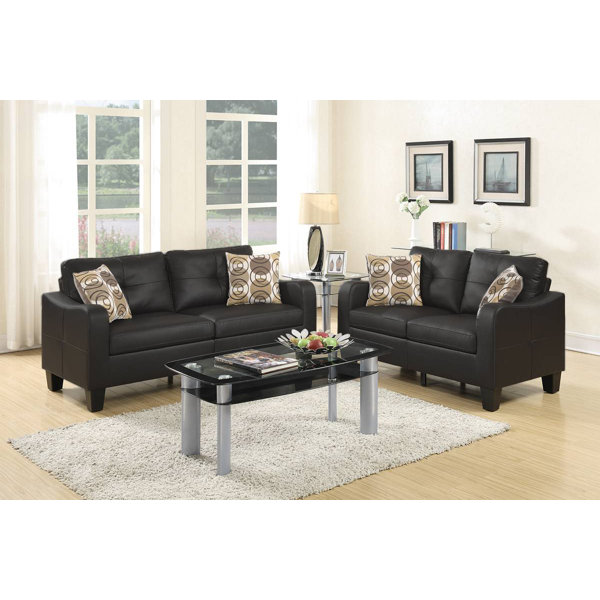 Latitude Run® 2 - Piece Vegan Leather Living Room Set | Wayfair
